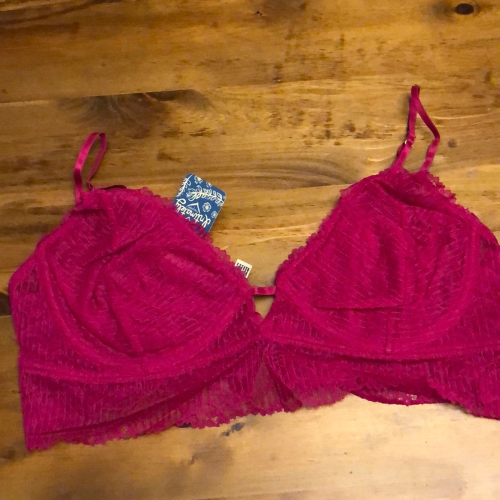 Free People Alyssa Underwire Bra Fuschia - Picture 3 of 6